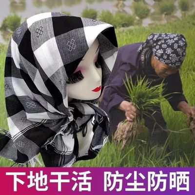 夏季新款中老年四方网红头巾女中老年奶奶头巾农村老式表演民族风