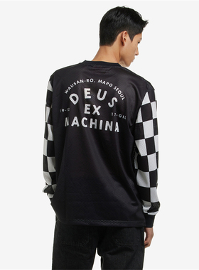 24新Deus休闲复古男女夏越野摩托车骑行长短袖透气T恤山地速降服