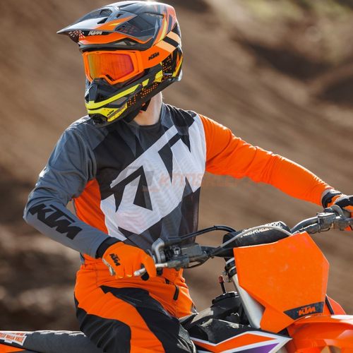 KTM适用男女越野摩托车骑行服摩旅长袖透气T恤山地速降夏季户外