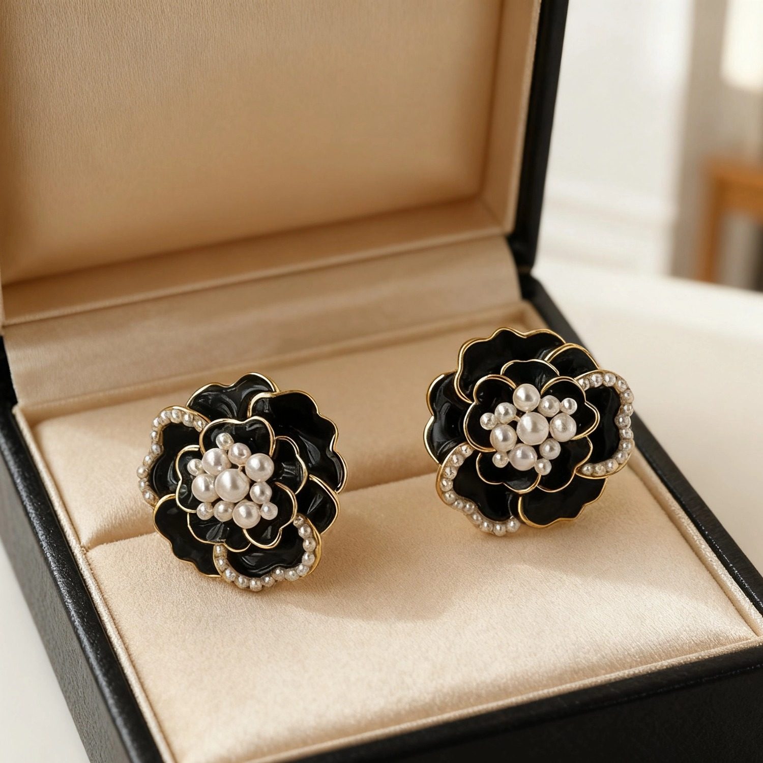2025年新款花朵珍珠耳环时尚气质耳饰网红耳钉小众简约冷淡风耳坠,饰品/流行首饰/时尚饰品新,耳钉,淘宝优惠券,粉丝福利购,淘宝优惠卷