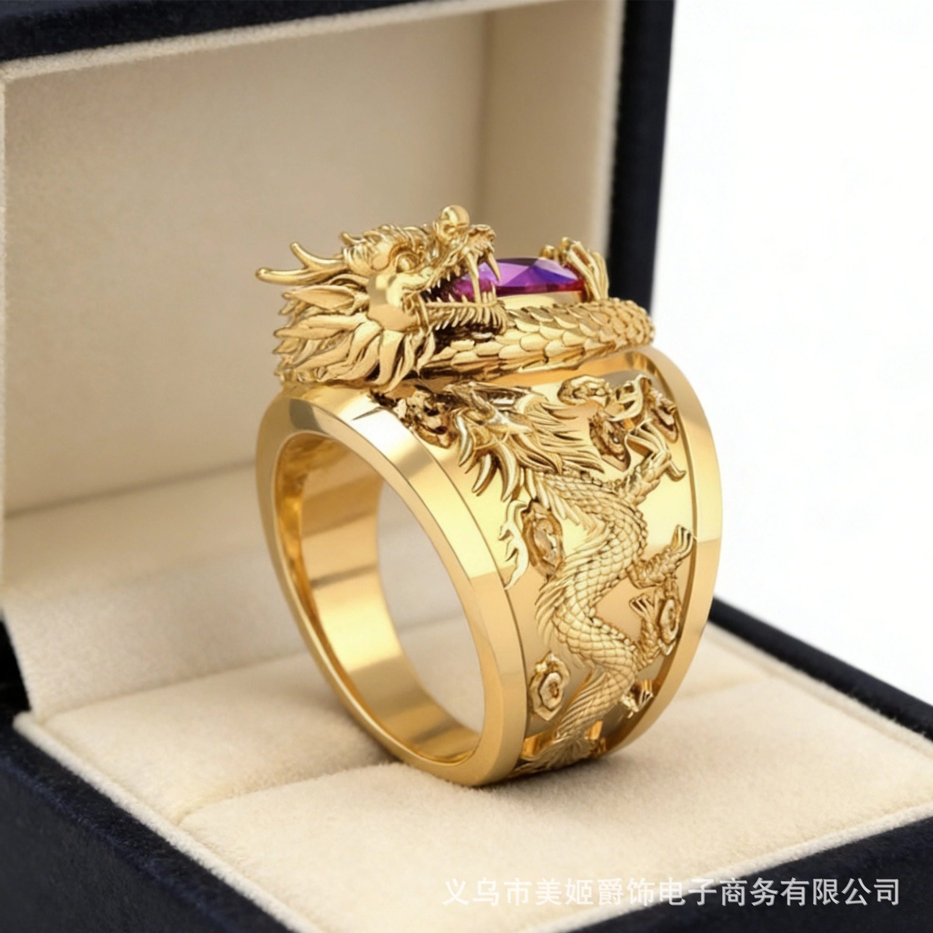 美姬2025美姬新款复古立体龙纹戒指指环金色欧美霸气3D立体设计,饰品/流行首饰/时尚饰品新,戒指/指环,淘宝优惠券,粉丝福利购,淘宝优惠卷