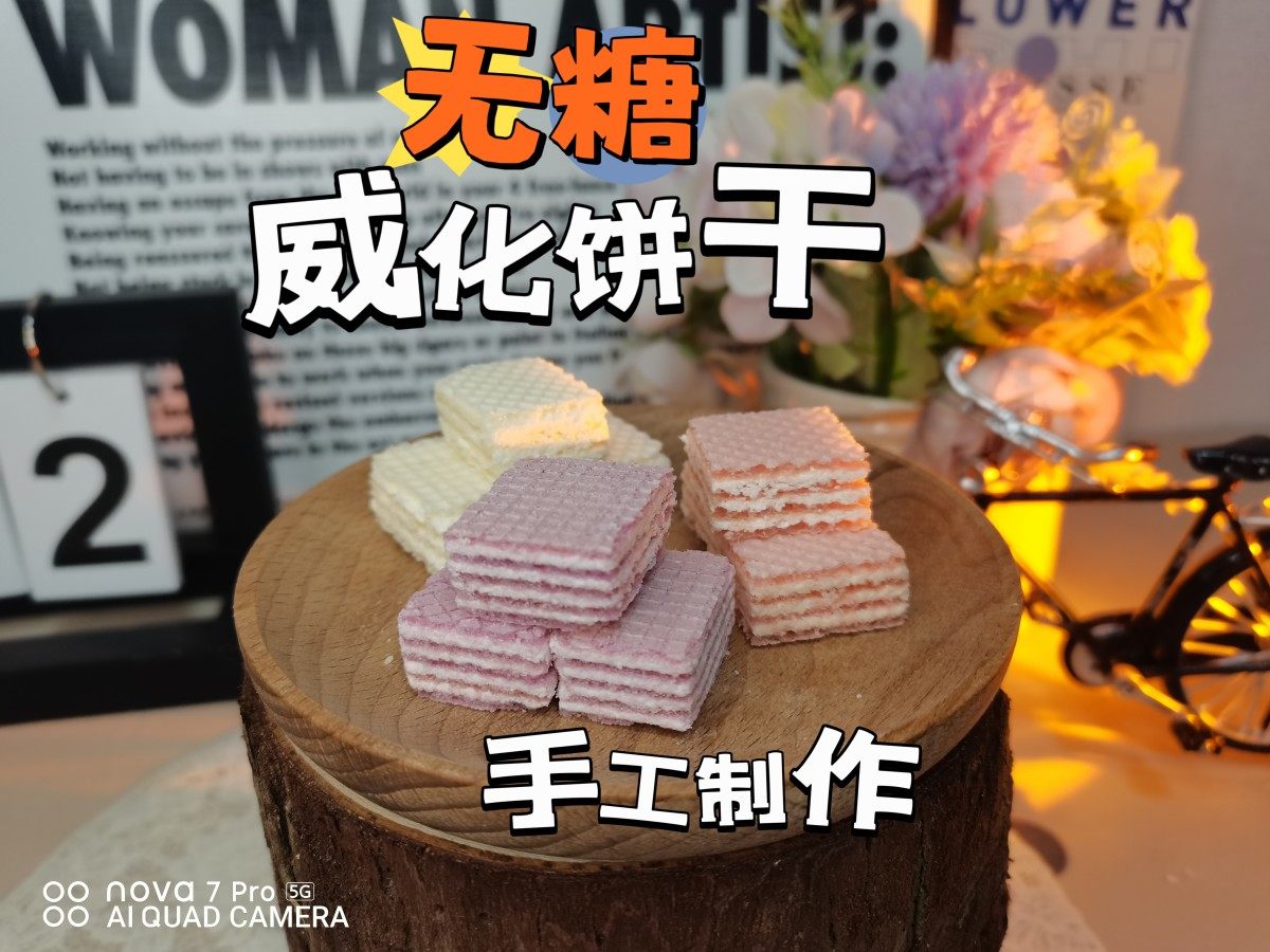 非日本仓鼠金丝熊花枝威化饼干小零食手工无糖草莓味可爱吃了