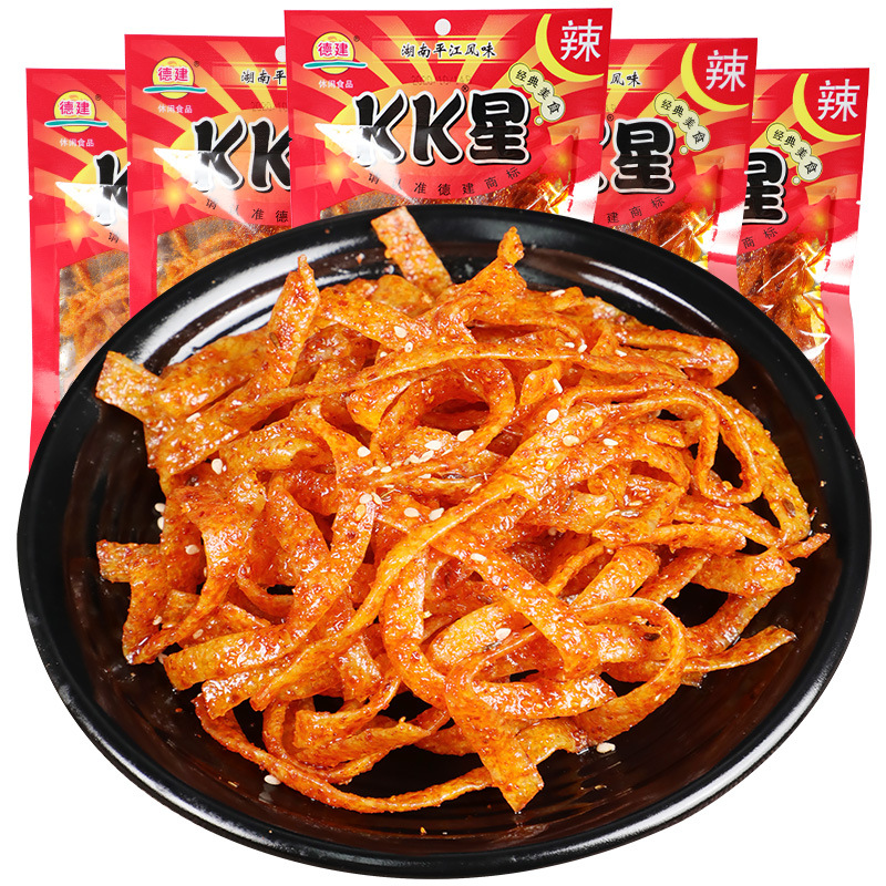 KK星麻辣条香辣干子大面筋大刀肉辣棒8090怀旧90后小时候的零食品