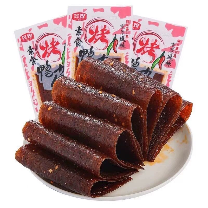 昱煌素食烤鸭皮辣条香辣片
