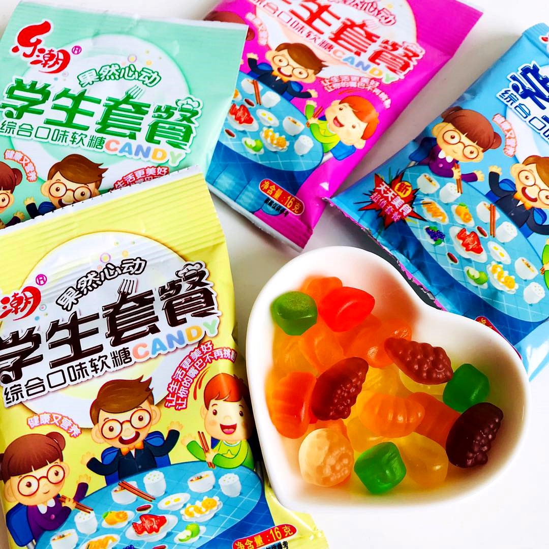 乐潮学生套餐软糖qq果味