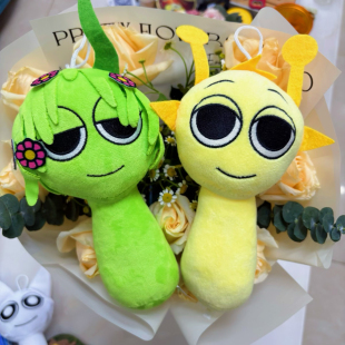 节奏盒子Sprunki 周边公仔玩偶音乐游戏模型小粉温达毛绒玩具礼物