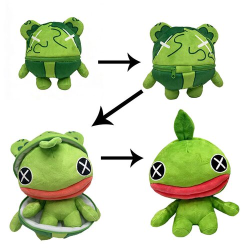 创意波比的游戏时间第五章毛绒玩具游戏周边翻转公仔玩偶抱枕礼物