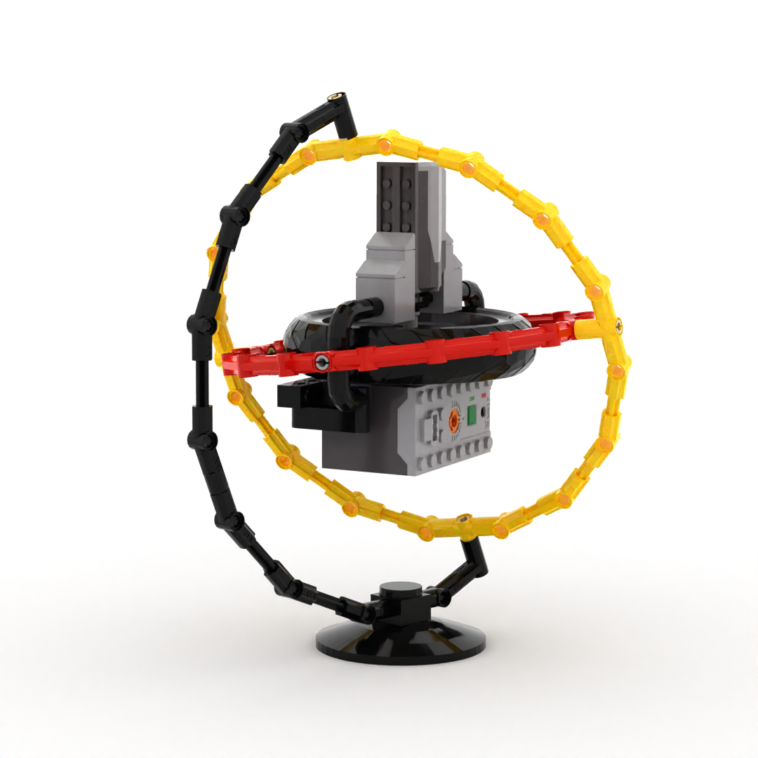 小小工程师国产积木机械组科技拼装三轴陀螺仪模型教具电动套装