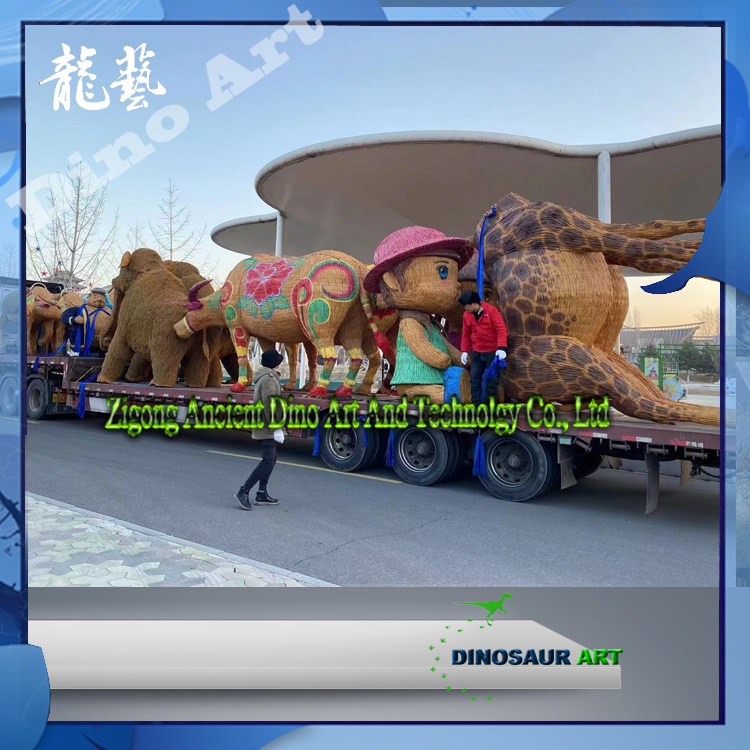 稻草人王国农耕文化魔幻主题手工户外/庭院摆件