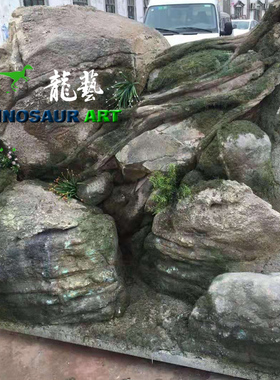 博物馆游乐场塑石景观设计定制专业塑石施工团队高品质纯手工制造