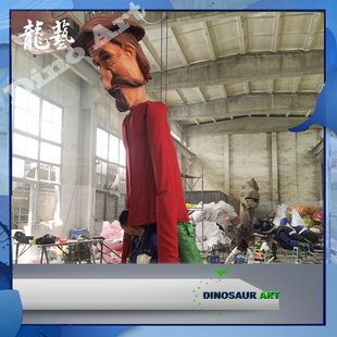 纯手工定制创意花车巡游表演服电影戏剧节道具高仿真大型木偶模型