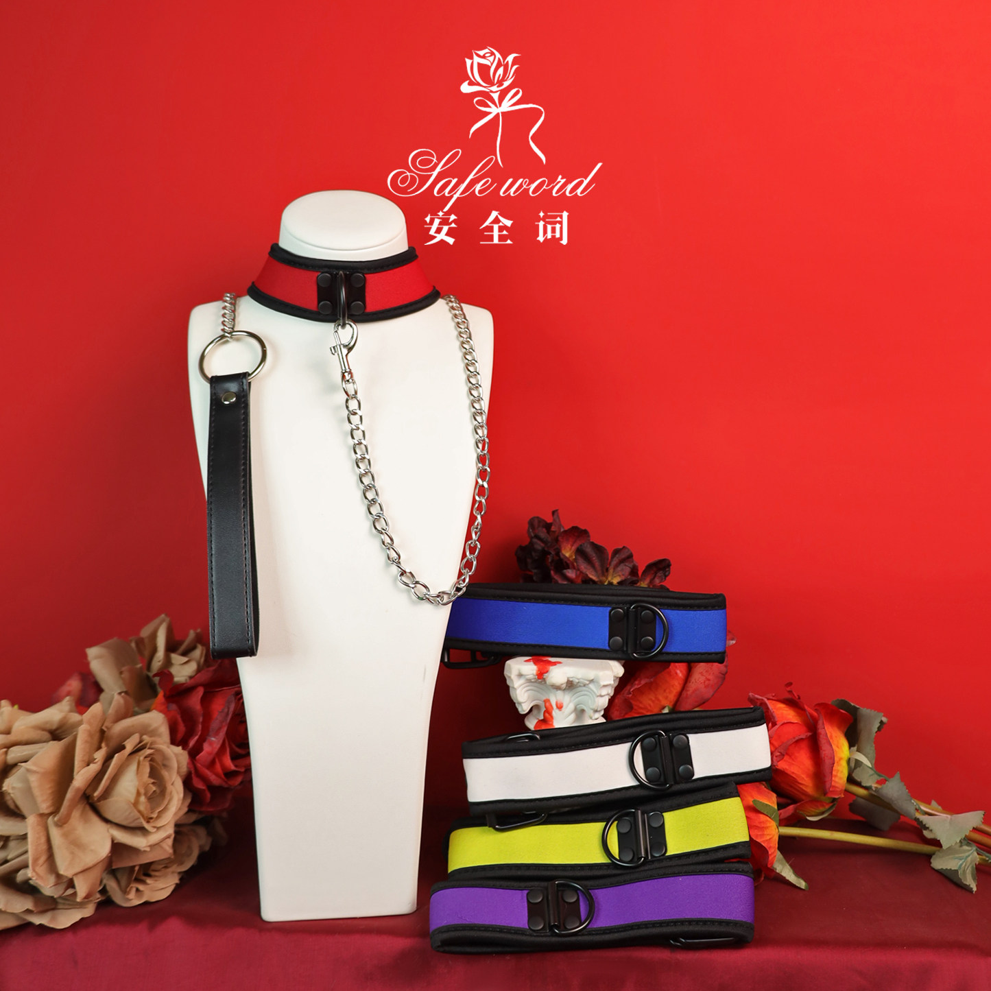 布艺简约高级舒适项圈puppy女颈带K9脖圈定制choker