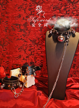 铃铛项圈女颈带链子puppy小圈工具choker皮质项链手铐套装k9新款