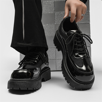 商务休闲米奇德比鞋通勤皮鞋男款