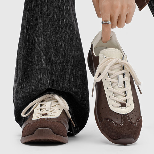 德训鞋男款秋季高级感阿甘潮鞋