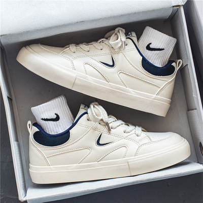 男鞋低帮日系小众板鞋学生小白鞋