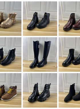 Lady Shoes外贸原单42码杂款短靴简约时尚新款舒适百搭系带靴子女