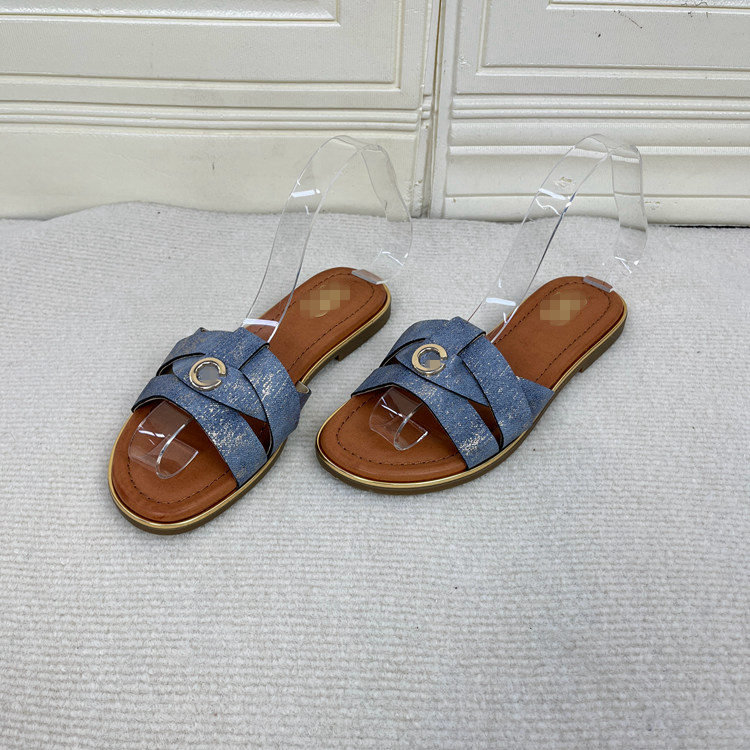 外贸原单女鞋新款shoes圆头平底编织时尚简约休闲百搭舒适凉拖鞋