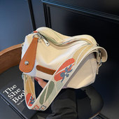 加厚尼龙布包包女2026新款 单肩通勤包大容量百搭休闲斜挎包 潮时尚