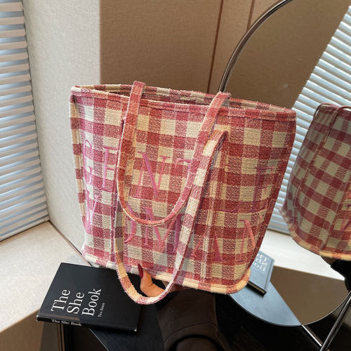 大容量帆布手提通勤包上课托特包