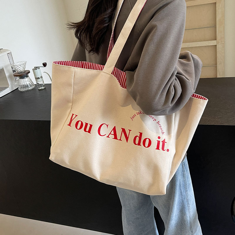 手提单肩包大学生上课托特包