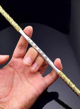 金箍棒纯铜如意金箍棒摆件定海神针齐天大圣孙悟空手里法器转笔用