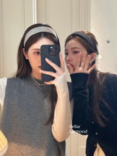 Bellar / larmood KNIT毛线手工复古 学院少女宽版 发箍