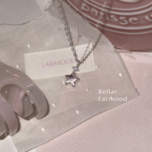 Bellar 精致少女迷你叠搭锆石锁骨项链 拉丝星星 larmood s925