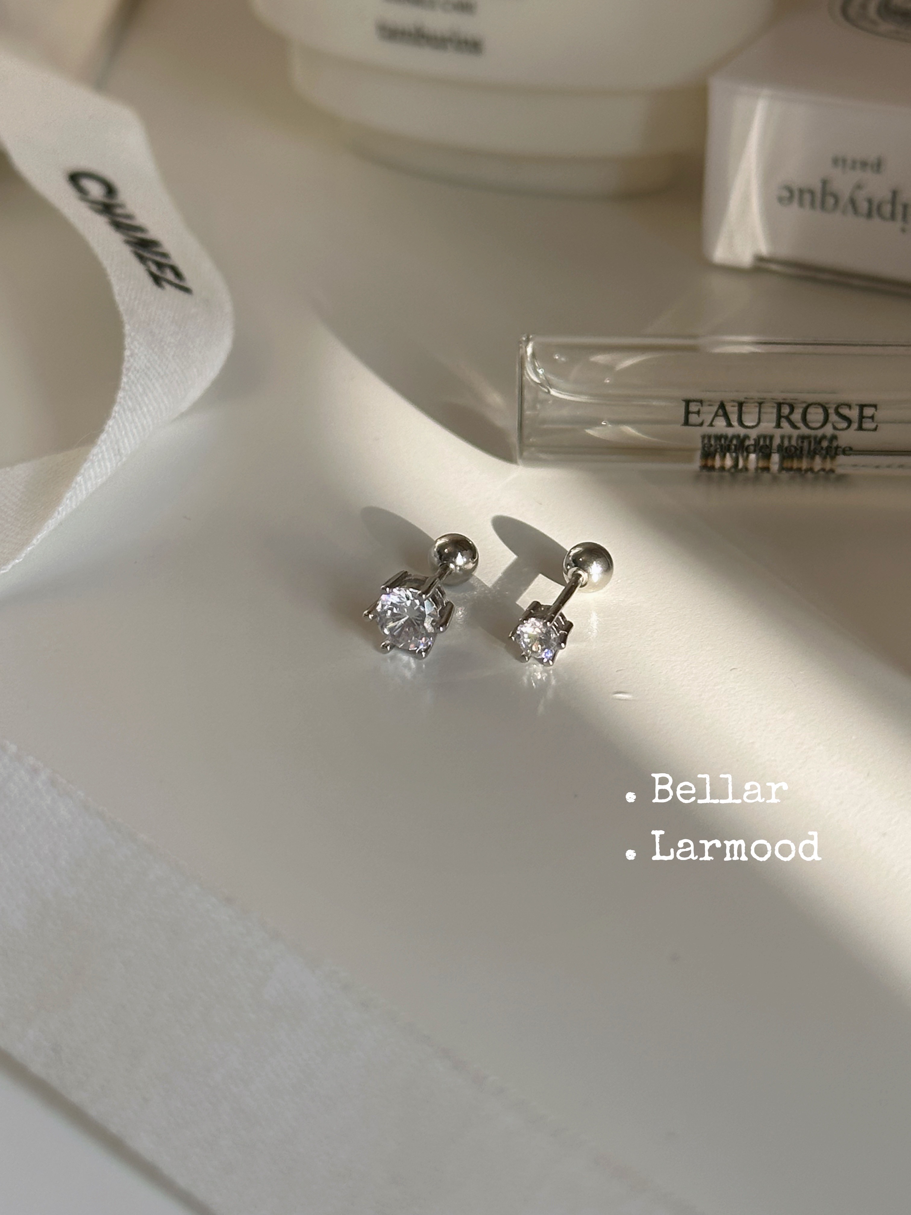 bellar925银时髦锆石耳蜗耳骨钉