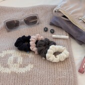 Bellar minisize毛织复古低马尾丸子头发圈 cute larmood KNIT