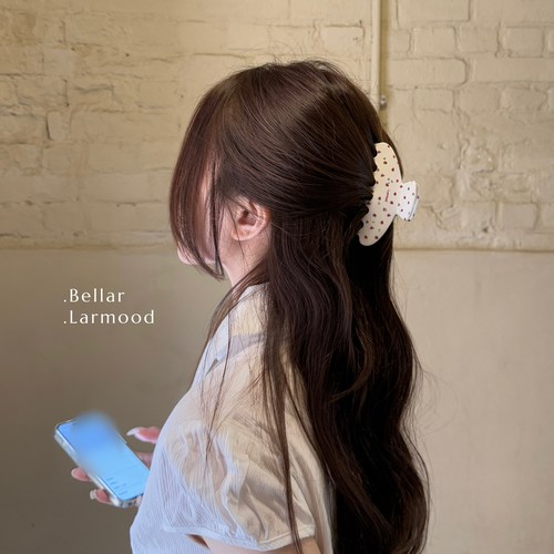 美式甜心氛围感碎花发夹