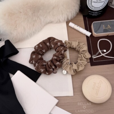 复古美式少女碎花迷你发圈