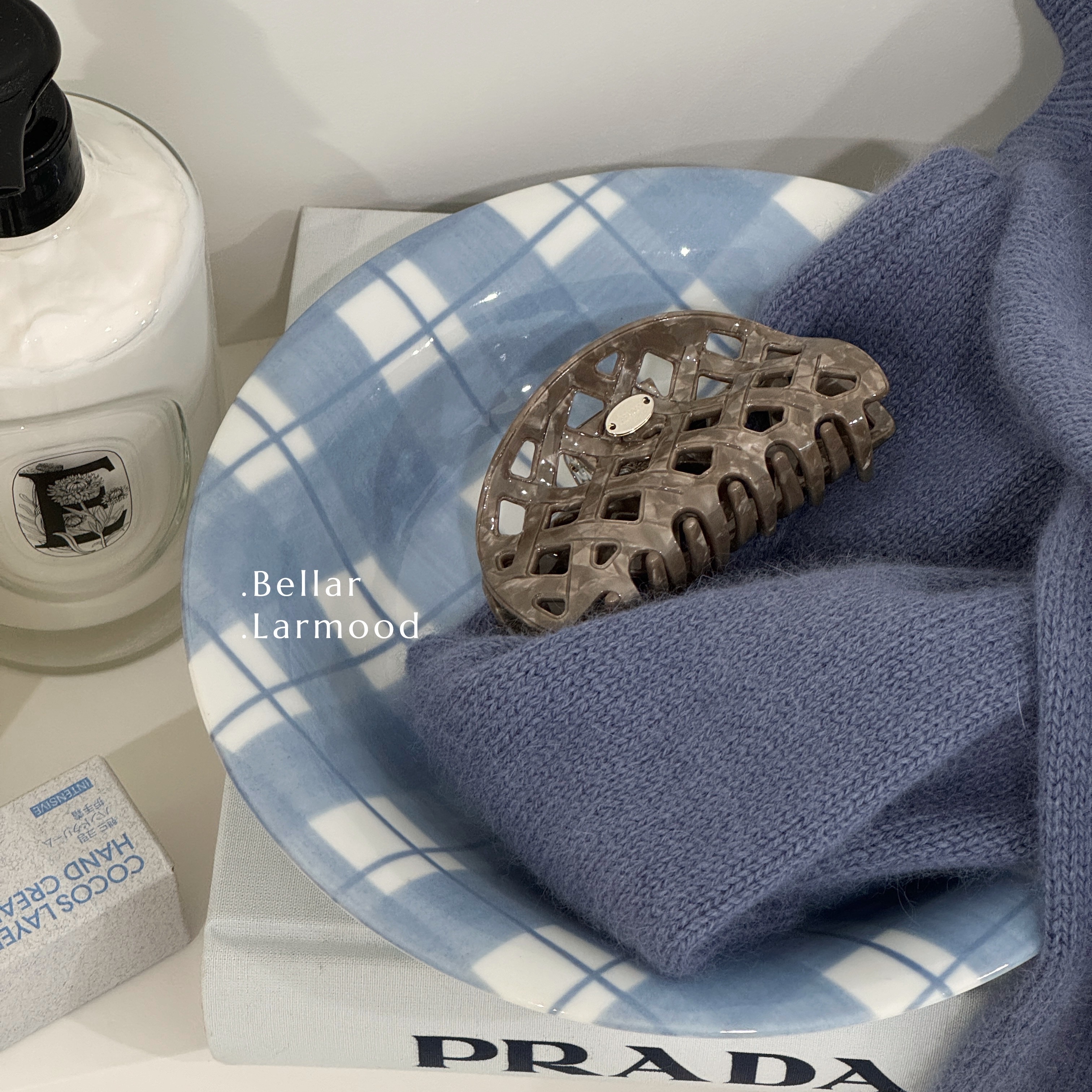 Bellar法式华夫格镂空发夹