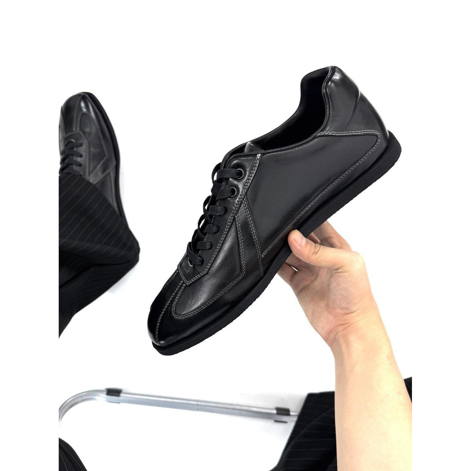 扁头休闲皮鞋男潮款通勤德训鞋男女百搭复古英伦风薄底系带德比鞋,流行男鞋,休闲皮鞋,淘宝优惠券,粉丝福利购,淘宝优惠卷