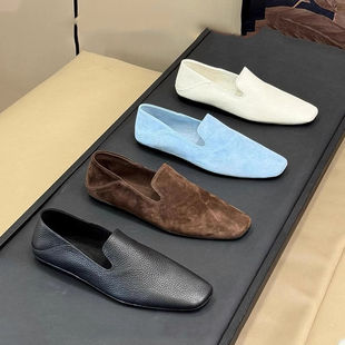 乐福鞋男女潮款通勤德比鞋平底开车方头皮鞋商务百搭上班休闲鞋子