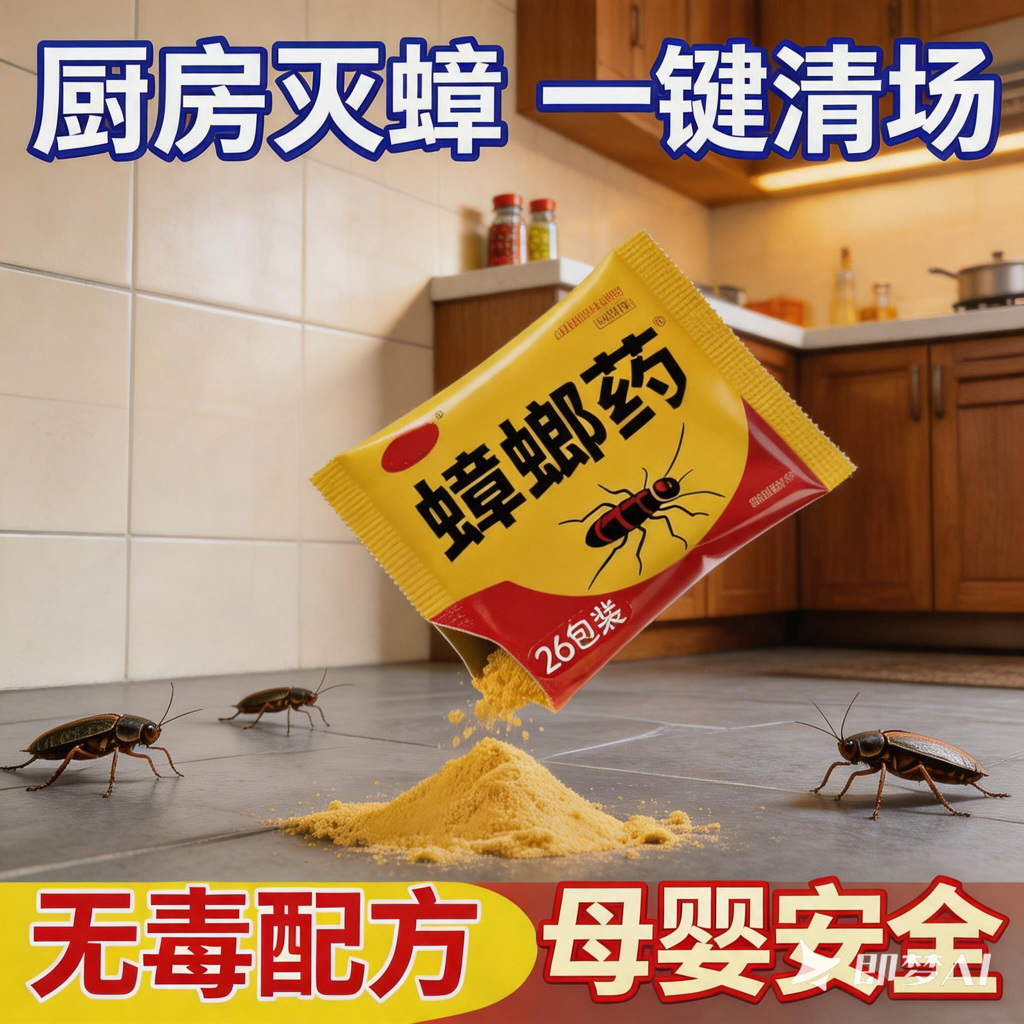 灭蟑螂药厨房宿舍卧室灭蟑螂