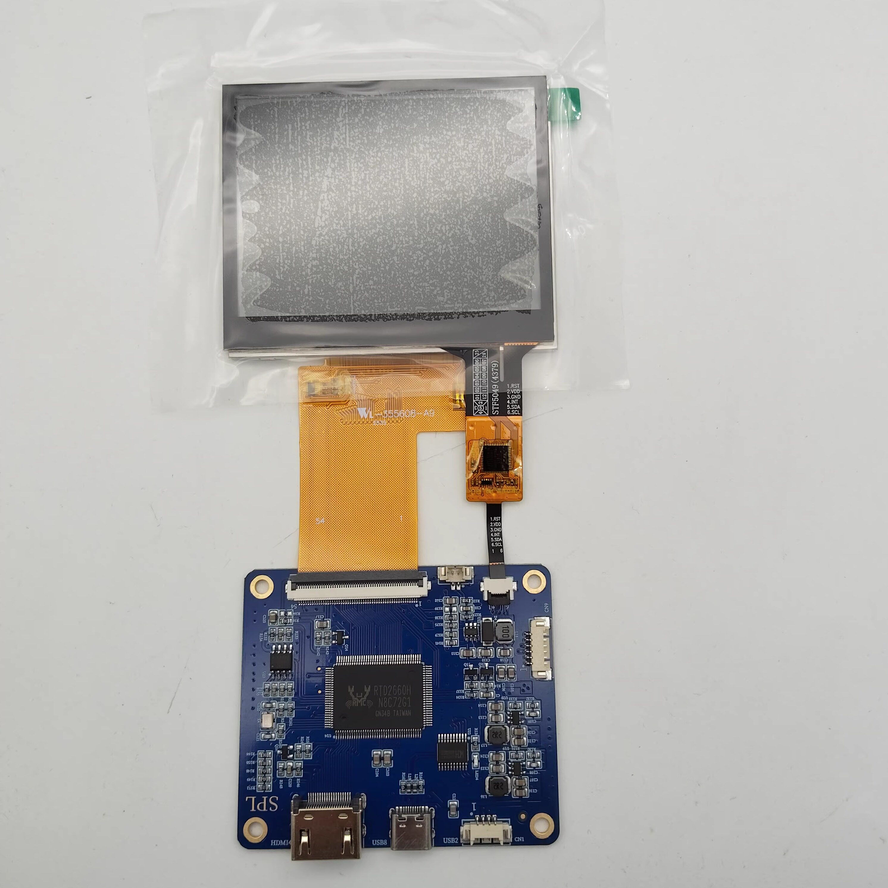 全新原装3.5寸640*480液晶屏裸屏触摸屏寻星仪RGB54P驱动板HDMI