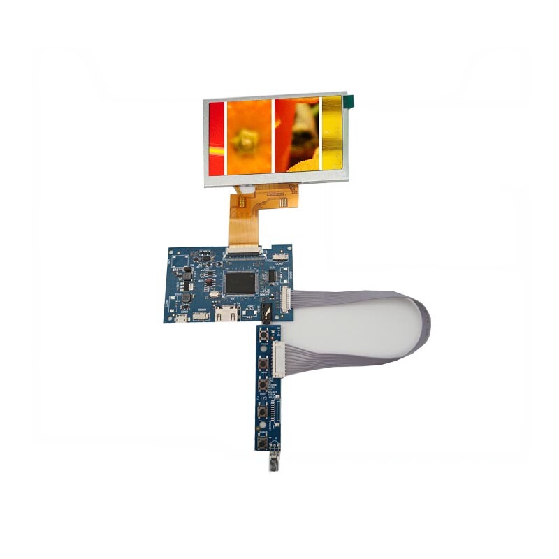 全新A+4.3寸触摸屏裸屏ips800*480RGB40pin转hdmi驱动板电容/电阻