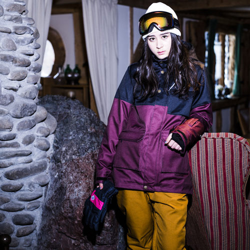 防水加厚女款单板双板通用滑雪服