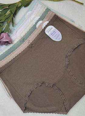 秘语新款女内裤棉舒适透气抑菌裆中高腰平角内裤61741