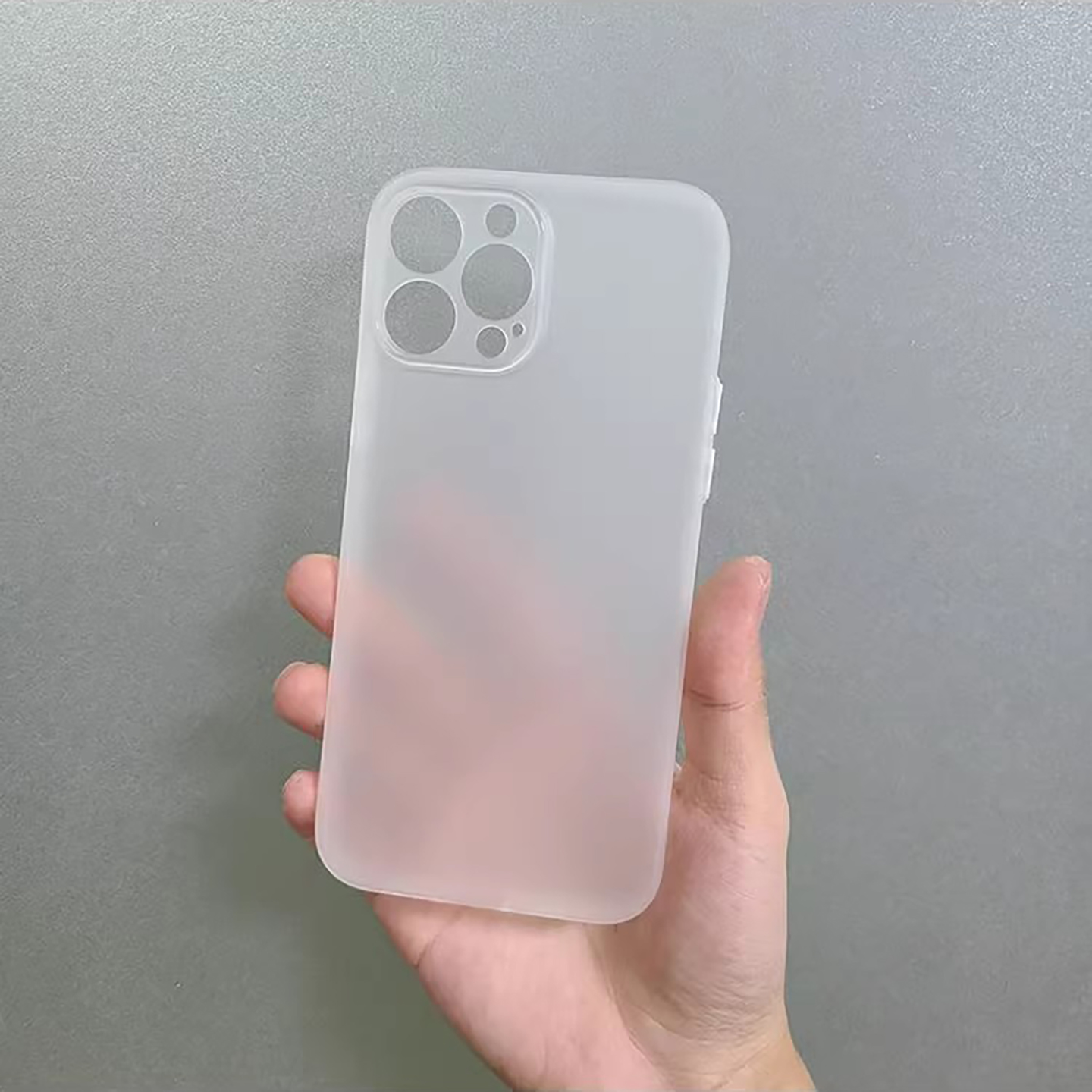 华为p50硅胶软壳简约透明
