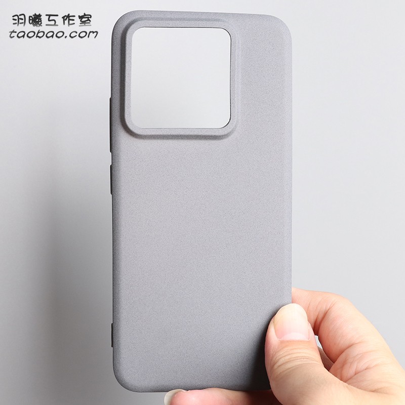 15S岩砂软壳适用小米14手机壳Xiaomi14Ultra磨砂防指纹14pro大孔镜头13Pro全包圆弧边硅胶网红ins风奶奶灰12S