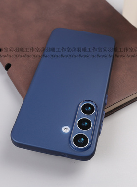 轻薄软壳适用三星GalaxyS25Ultra手机壳S25+透明柔软S24微磨砂防指纹S23高颜值深蓝色tpu硅胶S22裸机手感21FE