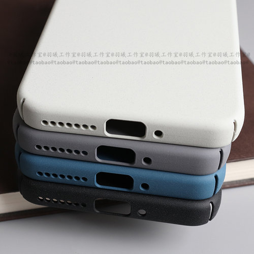 ins冷淡风颗粒粗糙细磨岩砂适用小米15Pro手机壳大孔镜头古董白14Ultra纯色13全包PC硬壳圆边防指纹17ProMax