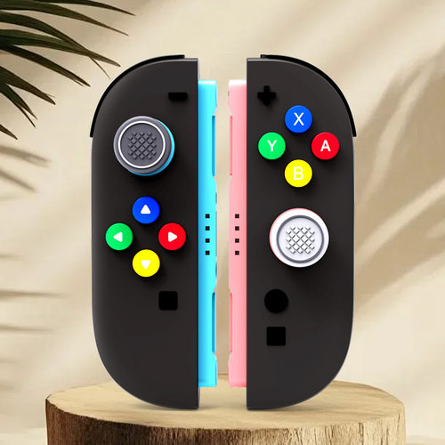 Switch2硅胶按键帽NS2方向硅胶彩色按键贴joycon按键贴手柄摇杆帽