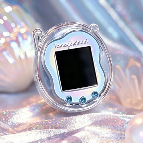 适用拓麻歌子uni保护壳Tamagotchi透明闪粉小恶魔翅膀Uni全包硬壳