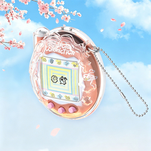 适用拓麻歌子连结版Tamagotchi ConnectioV3宠物机透明樱花保护壳