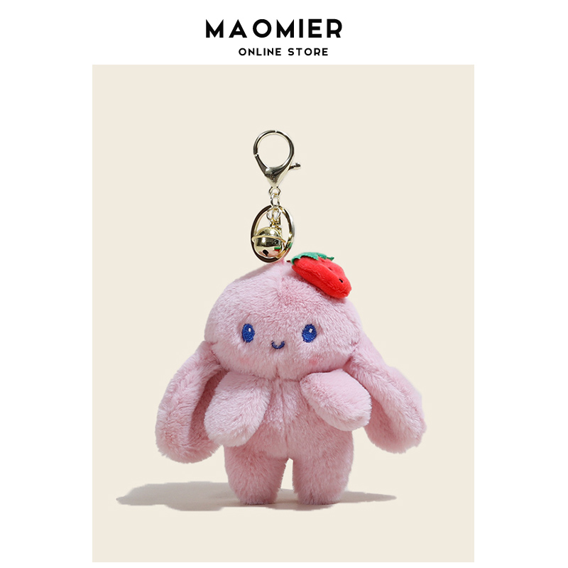 MAOMIER草莓兔子公仔包挂件