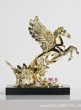 马到成功红酒架摆件客厅酒柜餐边柜轻奢高级感家居饰品乔迁送礼