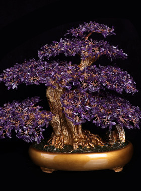 天然水晶发财树伴手礼办公室